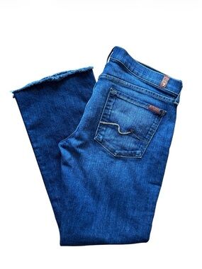 7 For All Mankind Women’s Dark Blue Bootcut Jeans Size 32